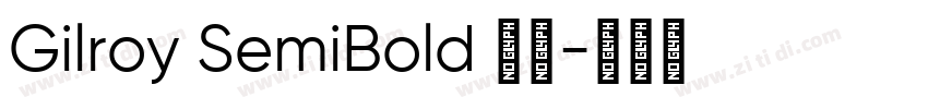 Gilroy SemiBold 字体字体转换